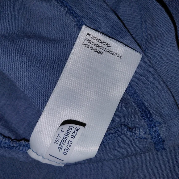 American Eagle Dusty Blue Logo Graphic Tee - Size XS - EUC - Picture 8 of 14